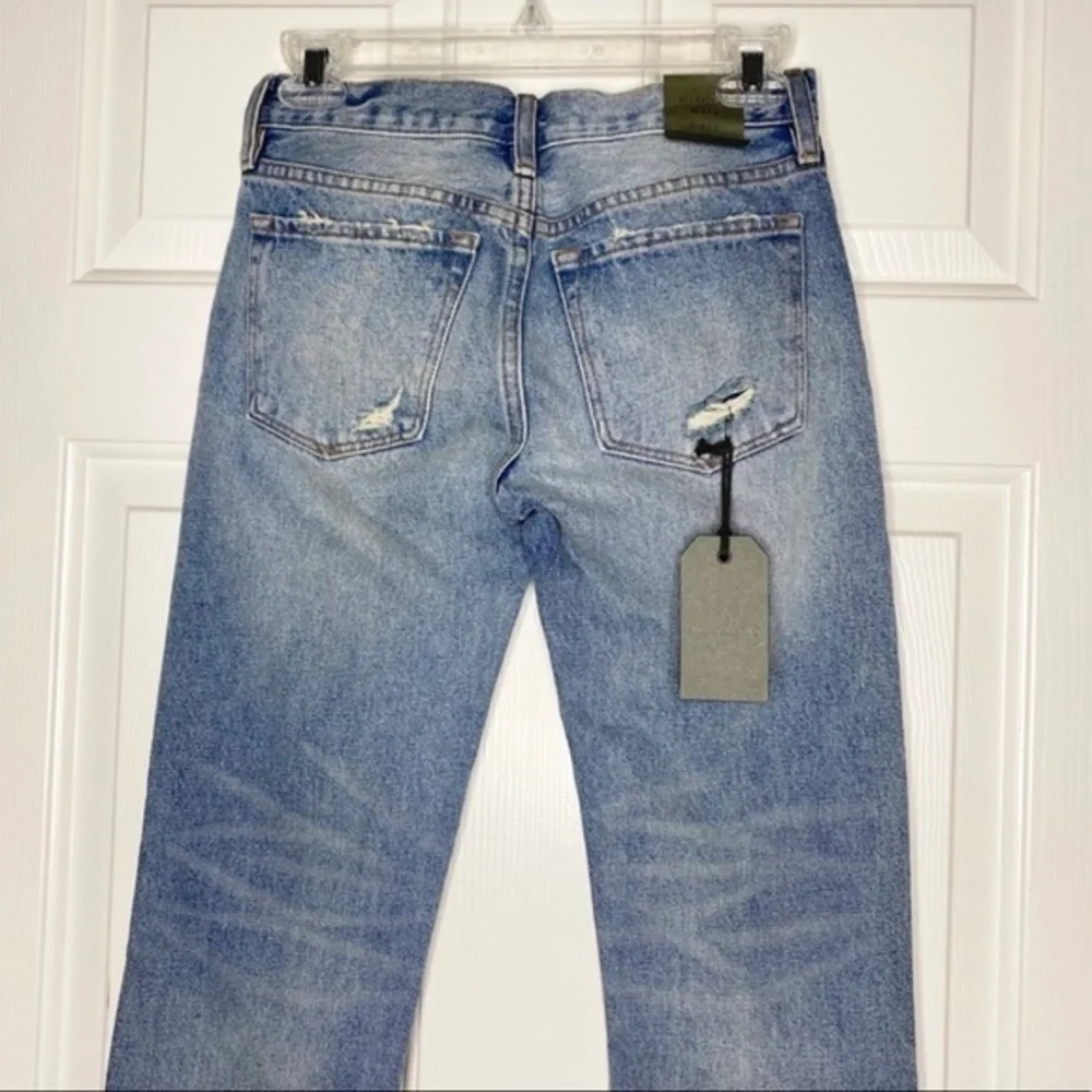 NWT ALLSAINTS Muse Ankle Slim Distressed Boho Jeans 24